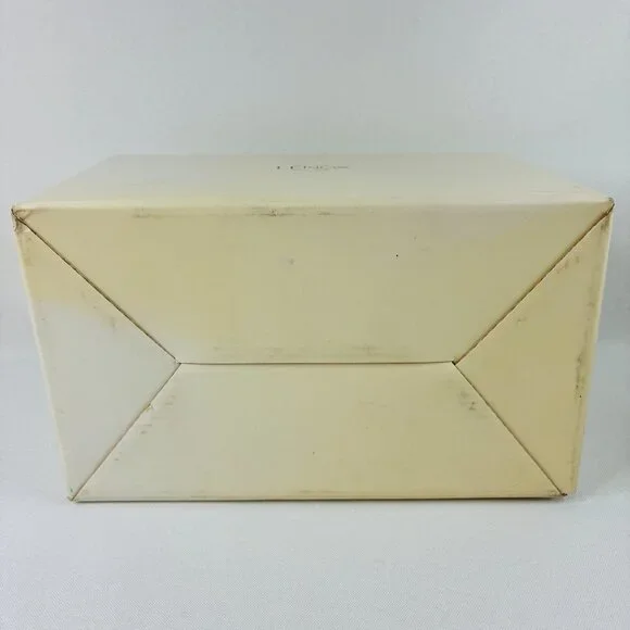 Lenox Fleur de Lis Collection Embossed Pierced Flower Vase Ivory Gold USA 7.5" - Picture 15 of 16